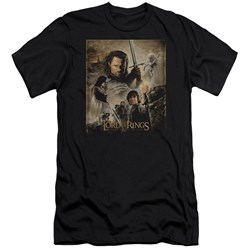 Lord Of The Rings - Rotk Poster Adult  Short Sleeve T-Shirt In Black