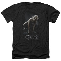 Lord Of The Rings - Gollum Adult Heather T-Shirt In Black