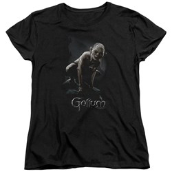 Lord Of The Rings - Gollum Womens Short Sleeve T-Shirt In Black
