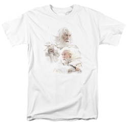 Lord Of The Rings - Gandalf The White Adult Long Sleeve T-Shirt In White