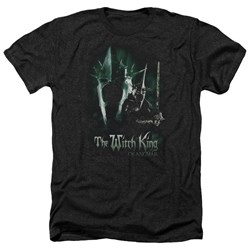 Lord Of The Rings - Witch King Adult Heather T-Shirt In Black