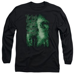 Lord Of The Rings - King Of The Dead Adult Long Sleeve T-Shirt In Black