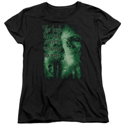 Lord Of The Rings - King Of The Dead Womens Short Sleeve T-Shirt In Black