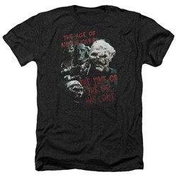 Lord Of The Rings - Time Of The Orc Adult Heather T-Shirt In Black