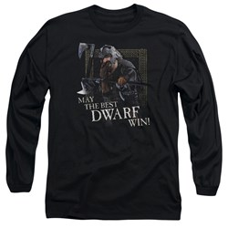 Lord Of The Rings - The Best Dwarf Adult Long Sleeve T-Shirt In Black