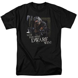 Lord Of The Rings - The Best Dwarf Adult Short Sleeve T-Shirt In Black