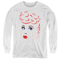 I Love Lucy - Youth Lines Face Long Sleeve T-Shirt
