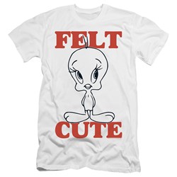 Looney Tunes - Mens Felt Cute Slim Fit T-Shirt