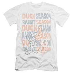 Looney Tunes - Mens Duck Season Rabbit Season Premium Slim Fit T-Shirt