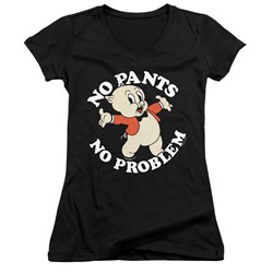 Looney Tunes - Juniors No Pants V-Neck T-Shirt