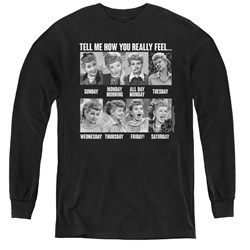 I Love Lucy - Youth 8 Days A Week Long Sleeve T-Shirt