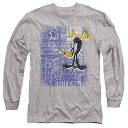 Looney Tunes - Mens Graffiti Duck Long Sleeve T-Shirt