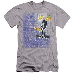Looney Tunes - Mens Graffiti Duck Premium Slim Fit T-Shirt