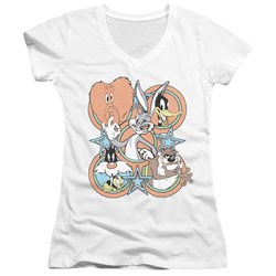 Looney Tunes - Juniors Screen Stars V-Neck T-Shirt