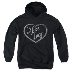 I Love Lucy - Youth Glitter Logo Pullover Hoodie