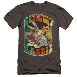 Looney Tunes - Mens Screwy Rabbit Premium Slim Fit T-Shirt