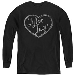 I Love Lucy - Youth Glitter Logo Long Sleeve T-Shirt