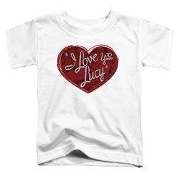 I Love Lucy - Toddlers Red Glitter 75 T-Shirt