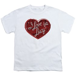 I Love Lucy - Youth Red Glitter 75 T-Shirt