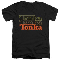 Tonka - Mens Fuzzed Repeat V-Neck T-Shirt