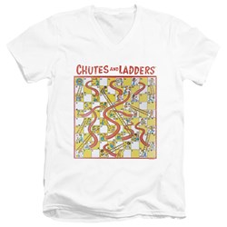Chutes And Ladders - Mens 79 Game Board V-Neck T-Shirt