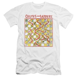 Chutes And Ladders - Mens 79 Game Board Premium Slim Fit T-Shirt