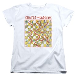 Chutes And Ladders - Womens 79 Game Board T-Shirt
