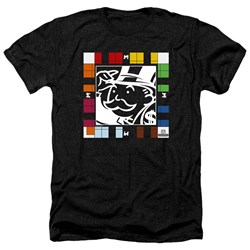 Monopoly - Mens Game Board Heather T-Shirt