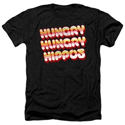 Hungry Hungry Hippos - Mens Hungry Vintage Logo Heather T-Shirt