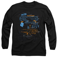 Nerf - Mens Deconstructed Nerf Gun Long Sleeve T-Shirt