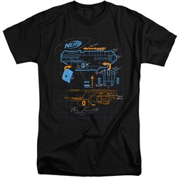 Nerf - Mens Deconstructed Nerf Gun Tall T-Shirt