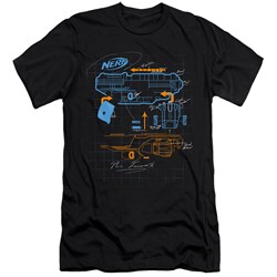 Nerf - Mens Deconstructed Nerf Gun Premium Slim Fit T-Shirt