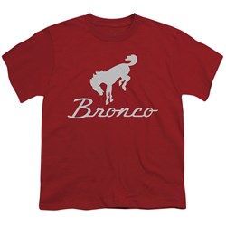 Ford Bronco - Youth Chrome Bronco Logo T-Shirt