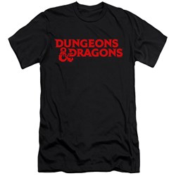 Dungeons And Dragons - Mens Type Logo Premium Slim Fit T-Shirt