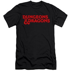 Dungeons And Dragons - Mens Type Logo Slim Fit T-Shirt