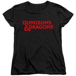 Dungeons And Dragons - Womens Type Logo T-Shirt