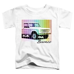 Ford Bronco - Toddlers Retro Rainbow T-Shirt