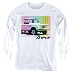 Ford Bronco - Youth Retro Rainbow Long Sleeve T-Shirt