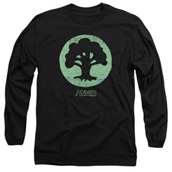 Magic The Gathering - Mens Green Symbol Long Sleeve T-Shirt