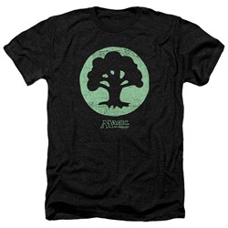 Magic The Gathering - Mens Green Symbol Heather T-Shirt