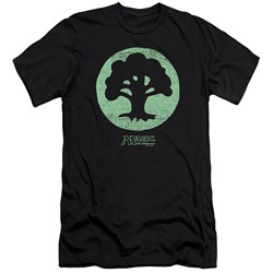Magic The Gathering - Mens Green Symbol Slim Fit T-Shirt