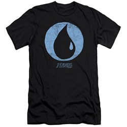 Magic The Gathering - Mens Blue Symbol Slim Fit T-Shirt