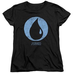 Magic The Gathering - Womens Blue Symbol T-Shirt