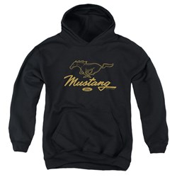 Ford Mustang - Youth Pony Script Pullover Hoodie