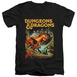 Dungeons And Dragons - Mens Beholder Strike V-Neck T-Shirt