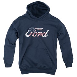Ford - Youth Flag Logo Pullover Hoodie