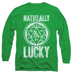 Dungeons And Dragons - Mens Naturally Lucky Long Sleeve T-Shirt