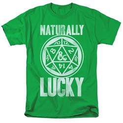 Dungeons And Dragons - Mens Naturally Lucky T-Shirt