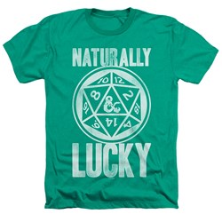 Dungeons And Dragons - Mens Naturally Lucky Heather T-Shirt