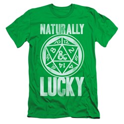 Dungeons And Dragons - Mens Naturally Lucky Slim Fit T-Shirt